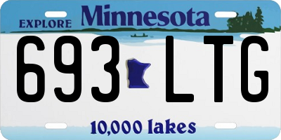 MN license plate 693LTG