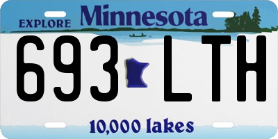 MN license plate 693LTH