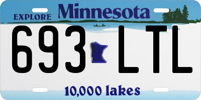 MN license plate 693LTL