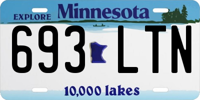 MN license plate 693LTN
