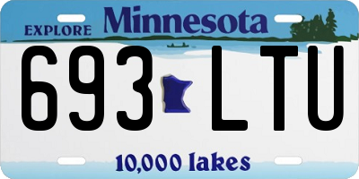 MN license plate 693LTU