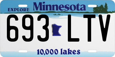 MN license plate 693LTV