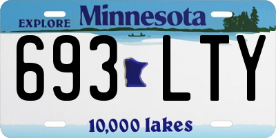 MN license plate 693LTY