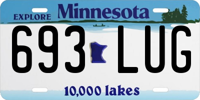 MN license plate 693LUG