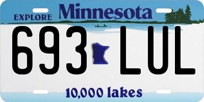 MN license plate 693LUL
