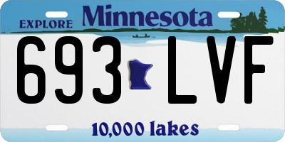 MN license plate 693LVF