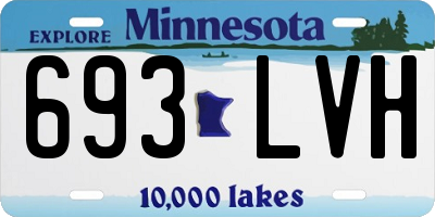 MN license plate 693LVH