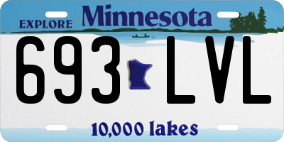 MN license plate 693LVL