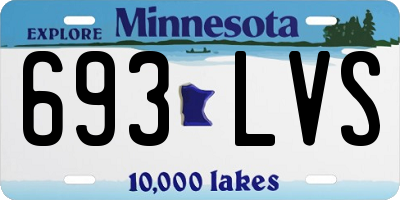 MN license plate 693LVS