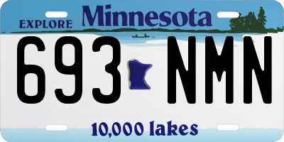 MN license plate 693NMN
