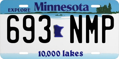 MN license plate 693NMP