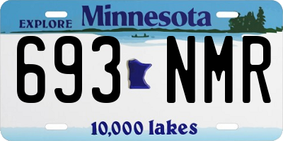 MN license plate 693NMR