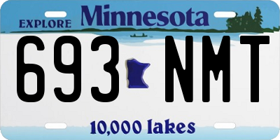 MN license plate 693NMT