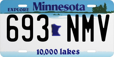 MN license plate 693NMV