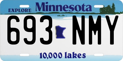 MN license plate 693NMY