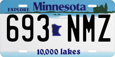 MN license plate 693NMZ
