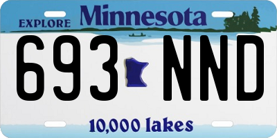 MN license plate 693NND