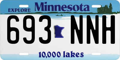 MN license plate 693NNH