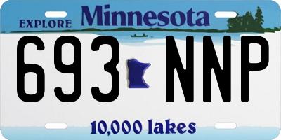 MN license plate 693NNP
