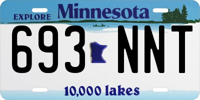 MN license plate 693NNT