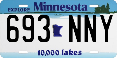 MN license plate 693NNY