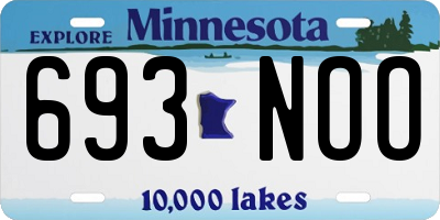MN license plate 693NOO