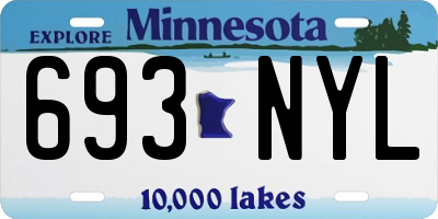 MN license plate 693NYL