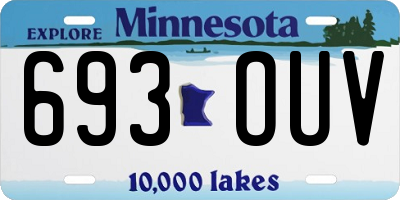 MN license plate 693OUV