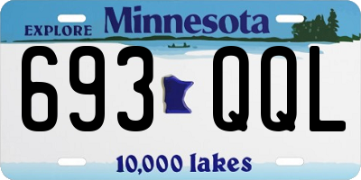 MN license plate 693QQL