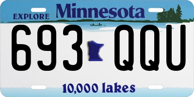 MN license plate 693QQU