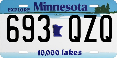 MN license plate 693QZQ