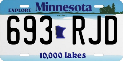 MN license plate 693RJD