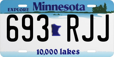 MN license plate 693RJJ
