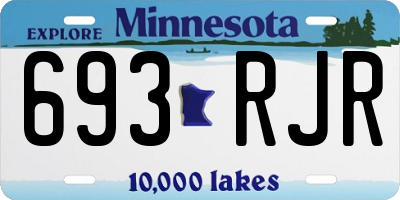 MN license plate 693RJR