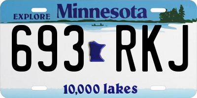 MN license plate 693RKJ