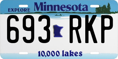 MN license plate 693RKP