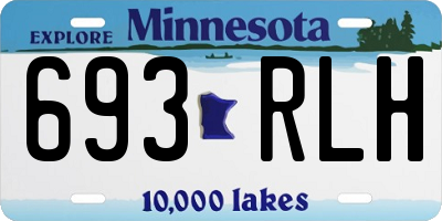 MN license plate 693RLH