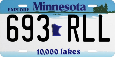 MN license plate 693RLL