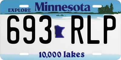 MN license plate 693RLP