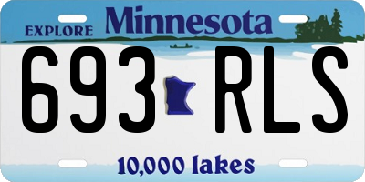 MN license plate 693RLS