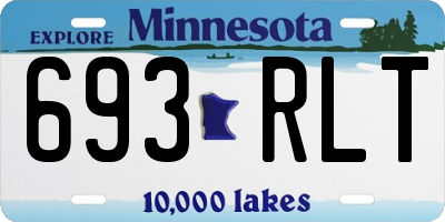 MN license plate 693RLT