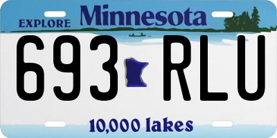 MN license plate 693RLU