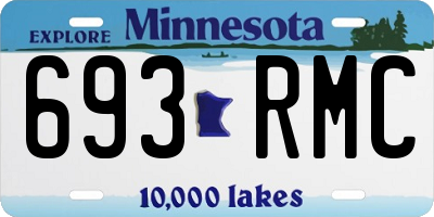 MN license plate 693RMC