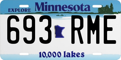 MN license plate 693RME