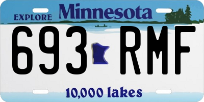 MN license plate 693RMF