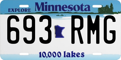 MN license plate 693RMG