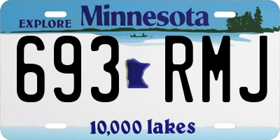 MN license plate 693RMJ