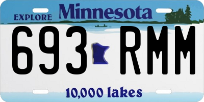 MN license plate 693RMM