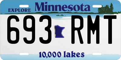 MN license plate 693RMT