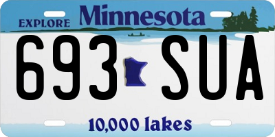 MN license plate 693SUA
